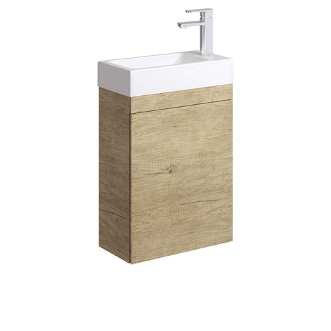Fienza Edge Wall Hung Cabinet Only 450mm Scandi Oak 45RS-C