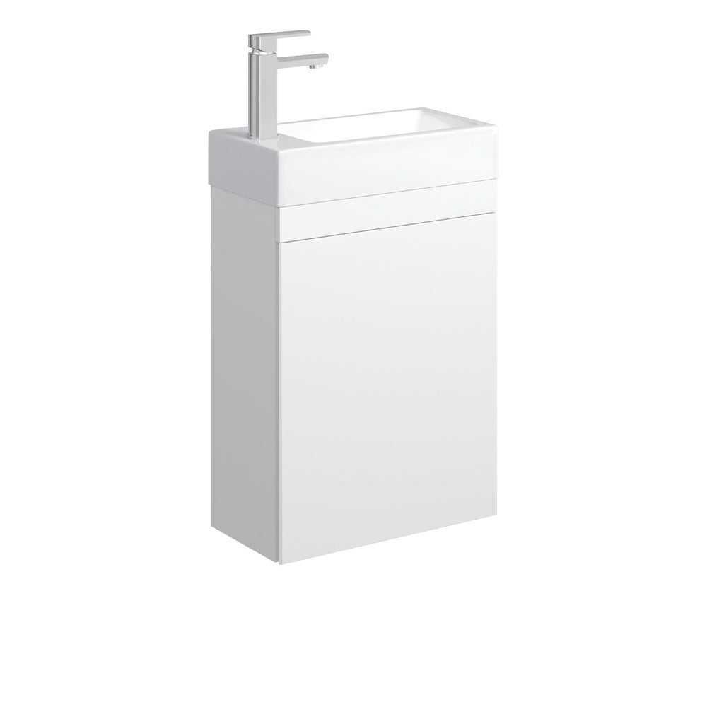 Fienza Edge Wall Hung Cabinet Only 450mm Satin White 45RW-C