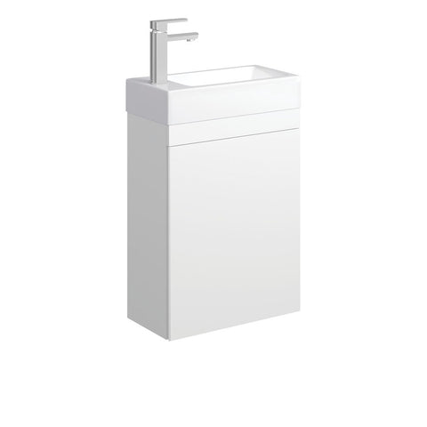 Fienza Edge Wall Hung Cabinet Only 450mm Satin White 45RW-C