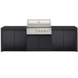 Crossray Premium Outdoor Kitchen 4 Gas Burners Only Black TC4KB-17