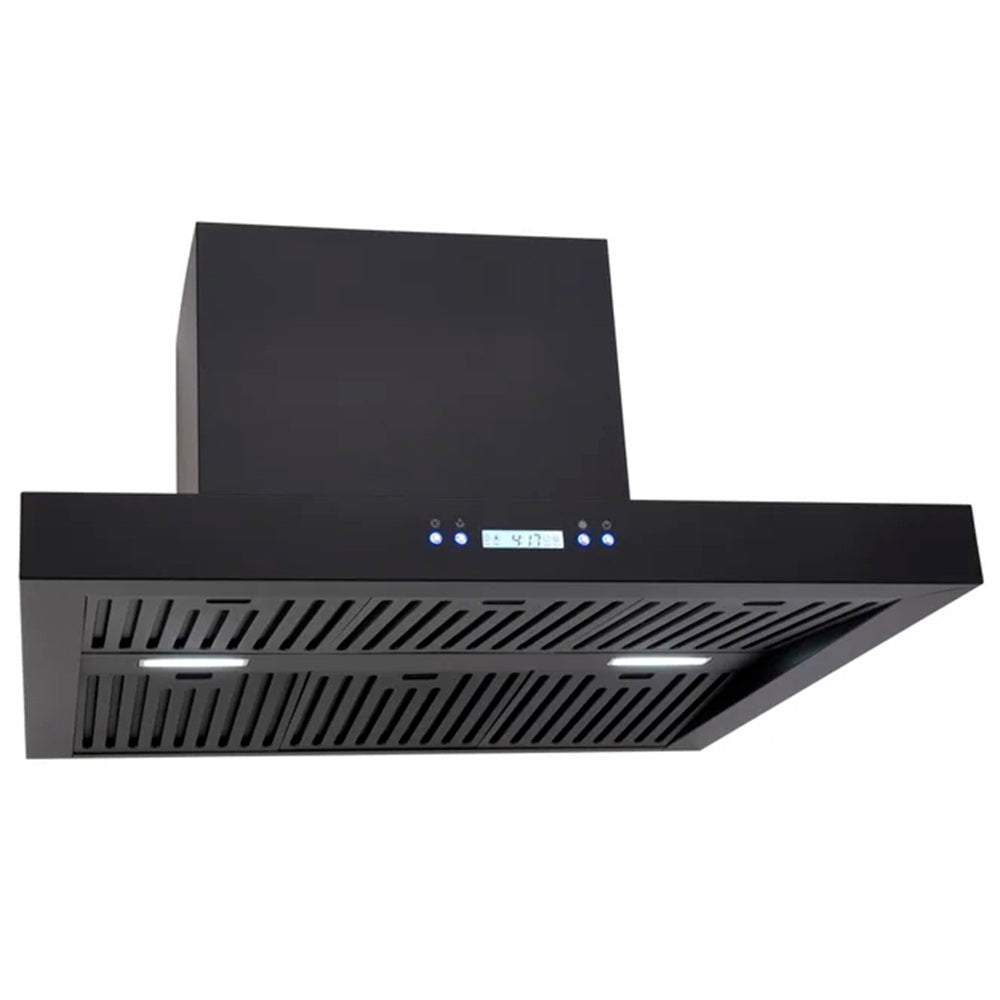 Euro Appliance Alfresco Rangehood Canopy 90cm 2000m3/hr Extraction Black ERB900BK3R