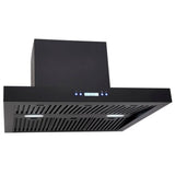 Euro Appliance Alfresco Rangehood Canopy 90cm 2000m3/hr Extraction Black ERB900BK3R