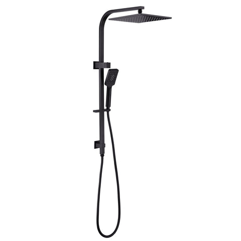 Amelie Royale Square Twin Shower 3 Function Hand Shower Matte Black BDO301505CMB
