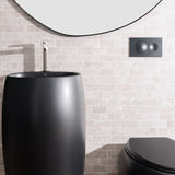 Fienza Rak Cloud Freestanding Basin (1 Taphole) 500x900mm No Overflow Matte Black 5001504A