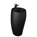 Fienza Rak Cloud Freestanding Basin (1 Taphole) 500x900mm No Overflow Matte Black 5001504A