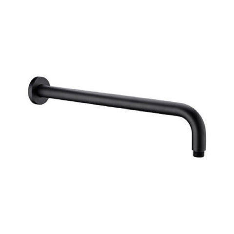 Nero Round Wall Shower Arm 500mm Matte Black NR502LMB