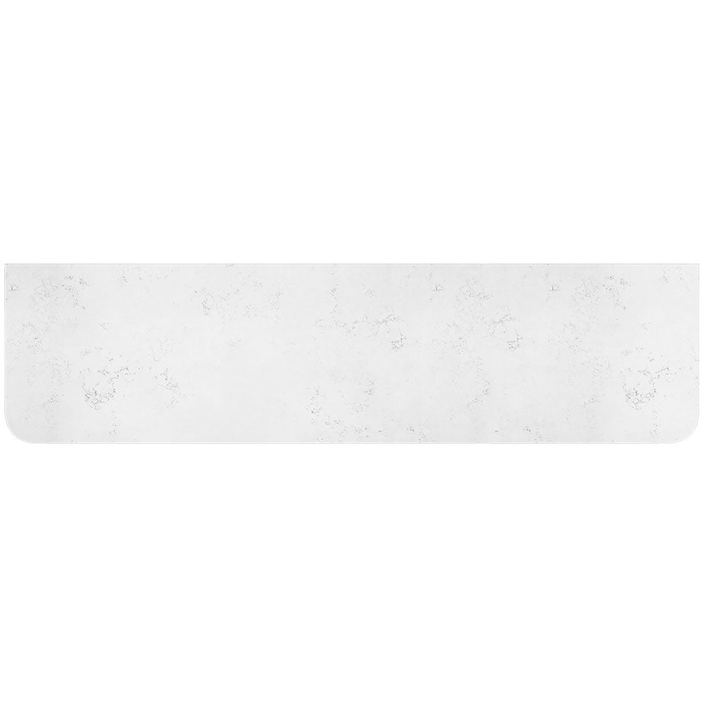Fienza Curved Vanity Bench Top 1800x465x20mm (No Taphole) Silica Free Bianco Marble 504-165-SF