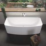 Caroma Urbane II Back to Wall Bath 1675mm White UR7WFW