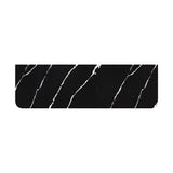 Fienza Nero Vena Curved 1500mm Stone Top (No Taphole) Silica Free 509-164-SF