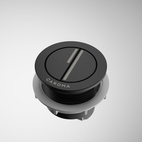 Caroma Luna Round Cistern Flush Button Black 415028BL