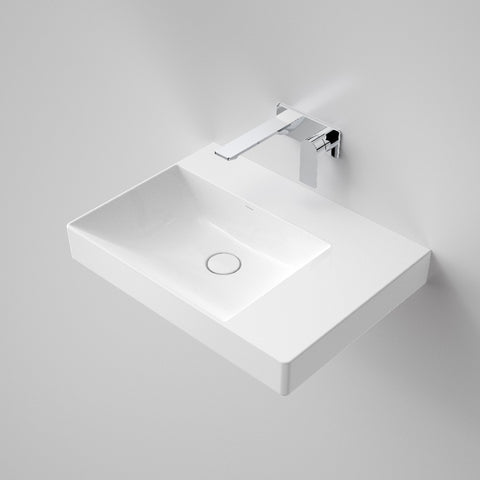 Caroma Urbane II Wall Basin Right Hand Shelf (No Tap Hole) White 878700W