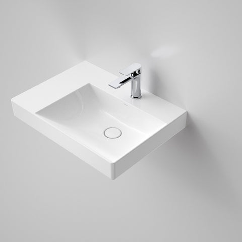 Caroma Urbane II Wall Basin Left Hand Shelf (No Tap Hole) White 878800W