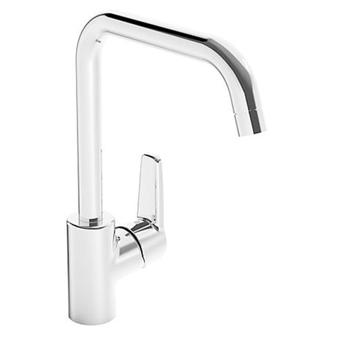 Hansa Polo Neu Square Gooseneck Kitchen Mixer Chrome 515622930037