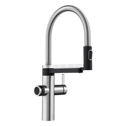 BLANCO Mixer Tap Semi-Professional w/ Hot/Cold Water & Seperate outlet for Filter Chrome EVOL-S Pro Filter 527452
