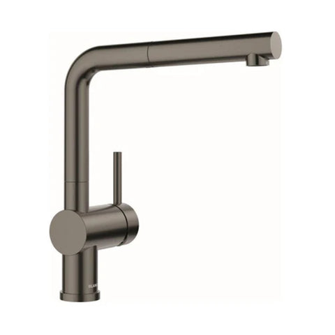 BLANCO Single Lever Mixer Tap w/ Pull Out Spray Satin Dark Steel LINUS-S 527734