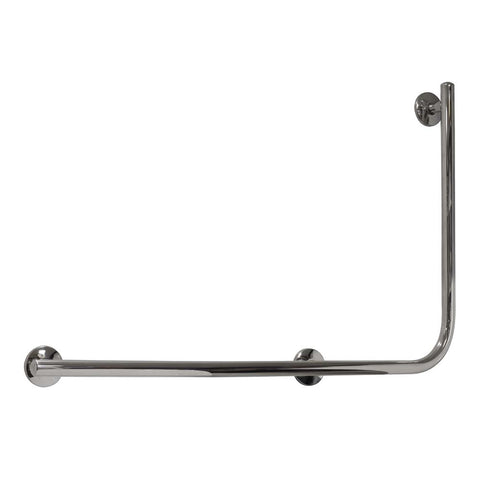 Argent Designer 90 Degree Grab Rail 600x960mm (Left Hand) Polished Stainless Steel 5286090LH