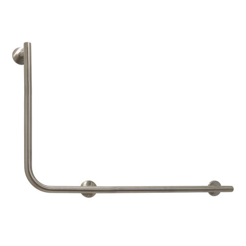 Argent Designer Right Hand 90 degree Rail 600x960mm Brushed Nickel 5286090RH80