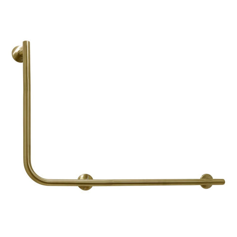 Argent Designer Right Hand 90 degree Rail 600 x 960mm Brushed Gold 5286090RH85