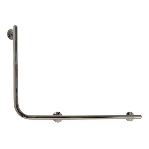 Argent Designer 90 Degree Grab Rail 600x960mm (Right Hand) Polished Stainless Steel 5286090RH