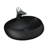 Fienza Rak Cloud Wall Hung Basin (1 Taphole) 550mm (No Overflow) Matte Black 5501504A