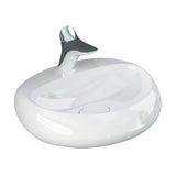 Fienza Rak Cloud Wall Hung Basin (1 Taphole) 550mm (No Overflow) Alpine Gloss White 5501AWHA