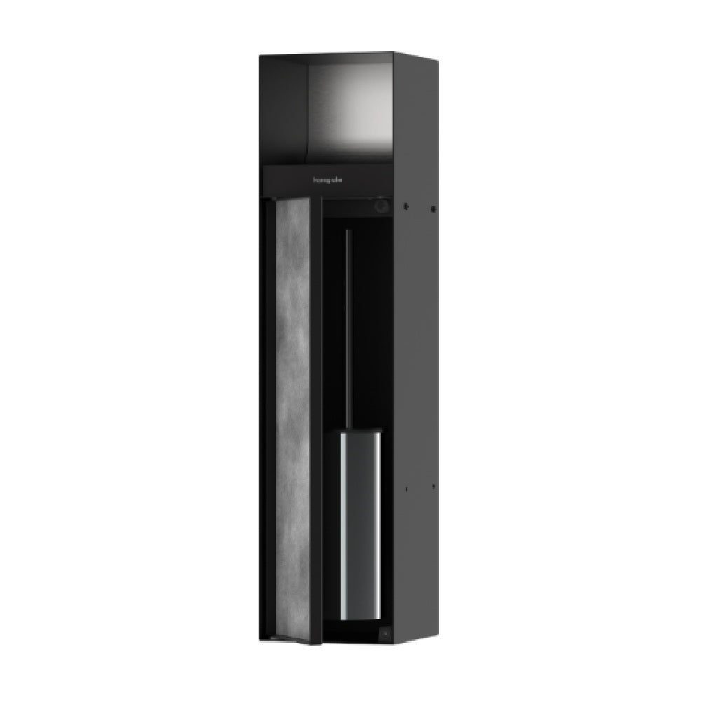 Hansgrohe Xtrastoris Recessed Toilet Brush Holder w/ Toilet Paper Holder & Tileable Door Matte Black 56062670