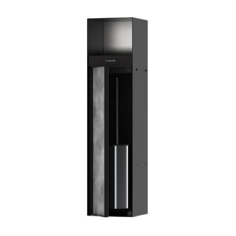 Hansgrohe Xtrastoris Recessed Toilet Brush Holder w/ Toilet Paper Holder & Tileable Door Matte Black 56062670