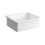 Seima Odessa 560 Ceramic Butler Sink Single Bowl 565x460mm Abovemount/Undermount White Gloss (inc.Gunmetal Basket Waste & Grid) 192511