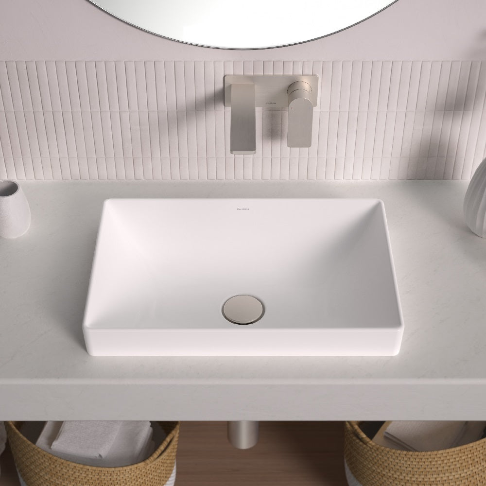 Track Inset Basin Caroma Urbane II Inset Basin (No Tap Hole) White 878200W