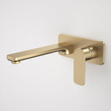 Caroma Luna Wall Basin/ Bath Mixer Set Brushed Brass 68186BB6AF