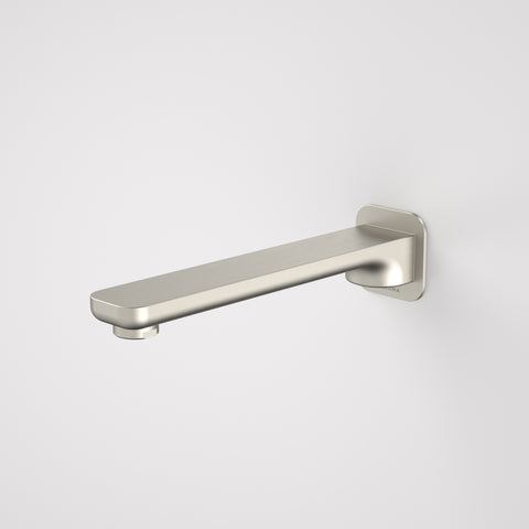 Caroma Luna Wall Basin/ Bath Outlet 226mm Brushed Nickel 68187BN6A