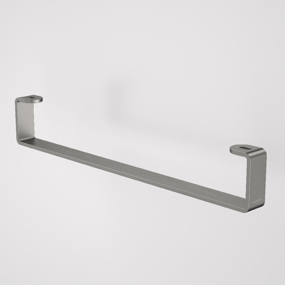 Caroma Urbane II Hand Wall Basin Integrated Rail Gun Metal 99623GM