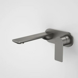 Caroma Urbane II Wall Basin / Bath Mixer 180mm (Body & Trim)- Round Cover Plate -Lead Free Gunmetal 99631GM6AF