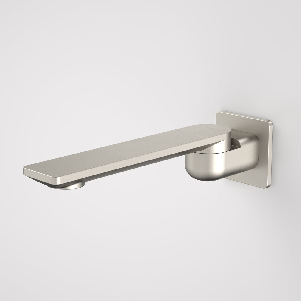 Caroma Urbane II Bath Swivel Outlet 220mm Square Plate Brushed Nickel 99670BN