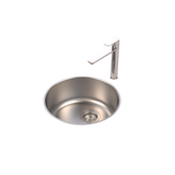 Caroma Luna Sink Kitchen Round Bowl Undermount/ Overmount  458mm Stainless Steel COCL300