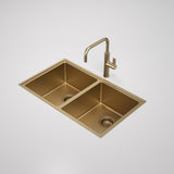 Caroma Urbane II Double Bowl Sink Brushed Brass CO0200BB