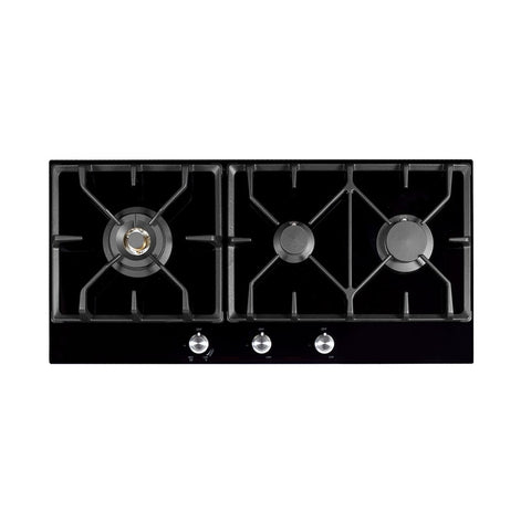 Franke Cooktop Gas 85cm Natural Gas 3 Burner Ceramic Glass FIG903B1N