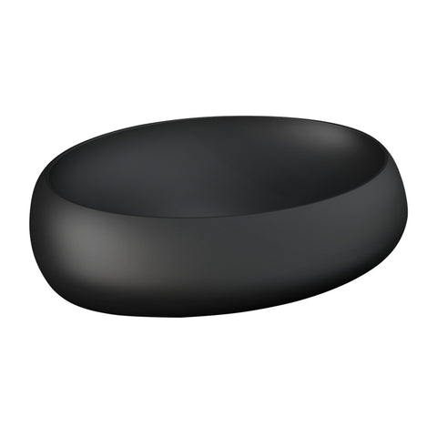 Fienza Rak Cloud Above Counter Basin (No Taphole) 580mm (No Overflow) Matte Black 6000504A