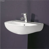Fienza Rak Compact Wall Hung Basin 450mm (1 Taphole) Gloss White 601101W