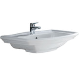 Fienza RAK Washington Wall Basin 3 Tap Hole White 601503W