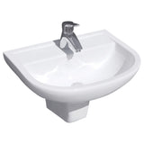 Fienza Rak X500 Integral Shroud Wall Hung Basin 510mm Gloss White 601801W
