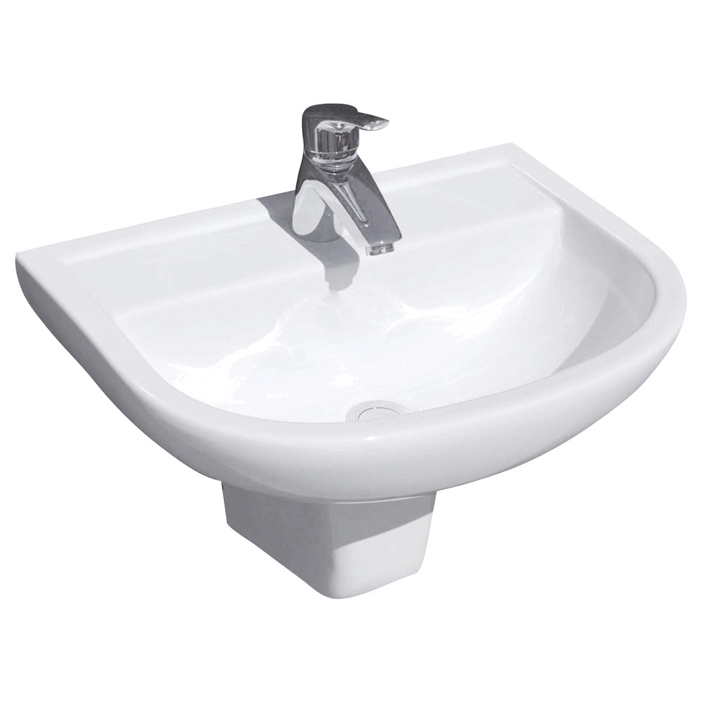 Fienza Rak X500 Integral Shroud Wall Hung Basin 510mm (Basin Only) Gloss White 601801W-BASIN