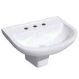 Fienza X500 Integral Shroud Basin (3 Taphole) Gloss White 601803W