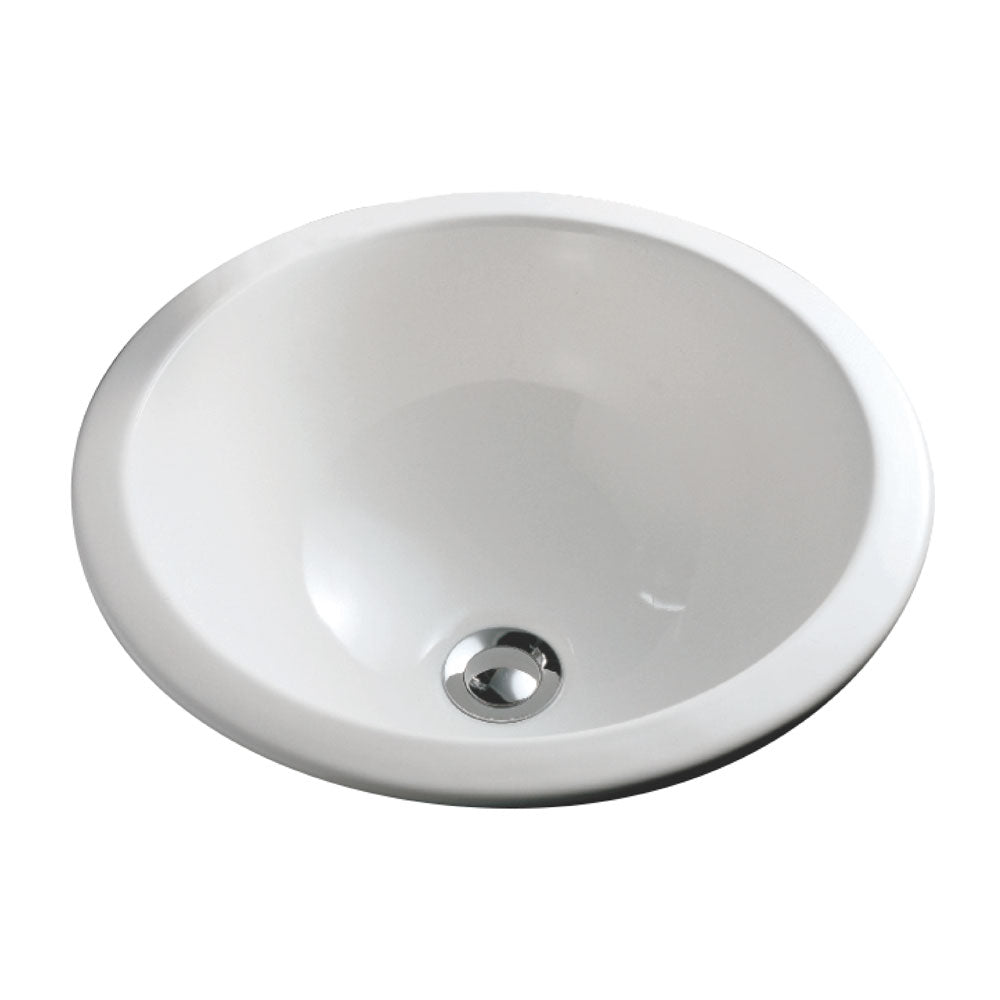 Fienza Emma Undermount Drop In Basin 404mm Gloss White 602700W