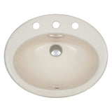 Fienza Jessica Above Counter Basin 530mm (3 Taphole) Ivory 603203I