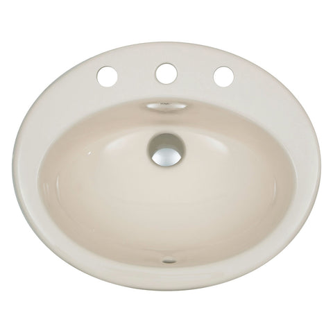 Fienza Jessica Above Counter Basin 530mm (3 Taphole) Ivory 603203I