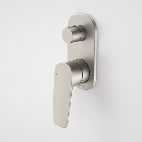 Caroma Contura II Bath/ Shower Mixer with Diverter Brushed Nickel 849057BN