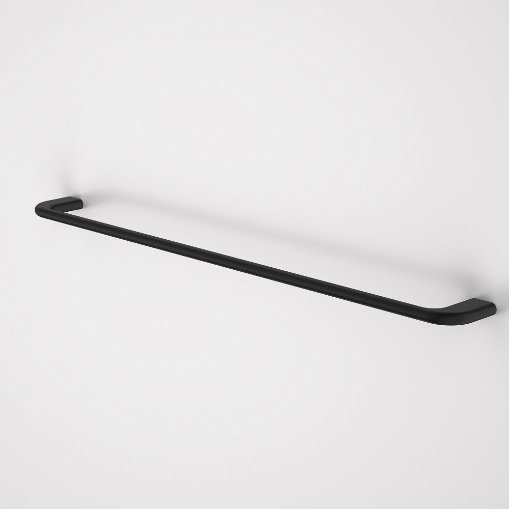 Caroma Contura II Single Towel Rail 820mm Matte Black 849034B