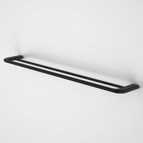 Caroma Contura II Double Towel Rail 820mm Matte Black 849036B