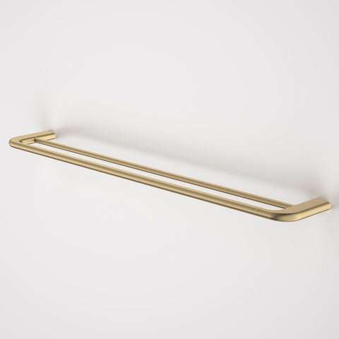 Caroma Contura II Double Towel Rail 820mm Brushed Brass 849036BB